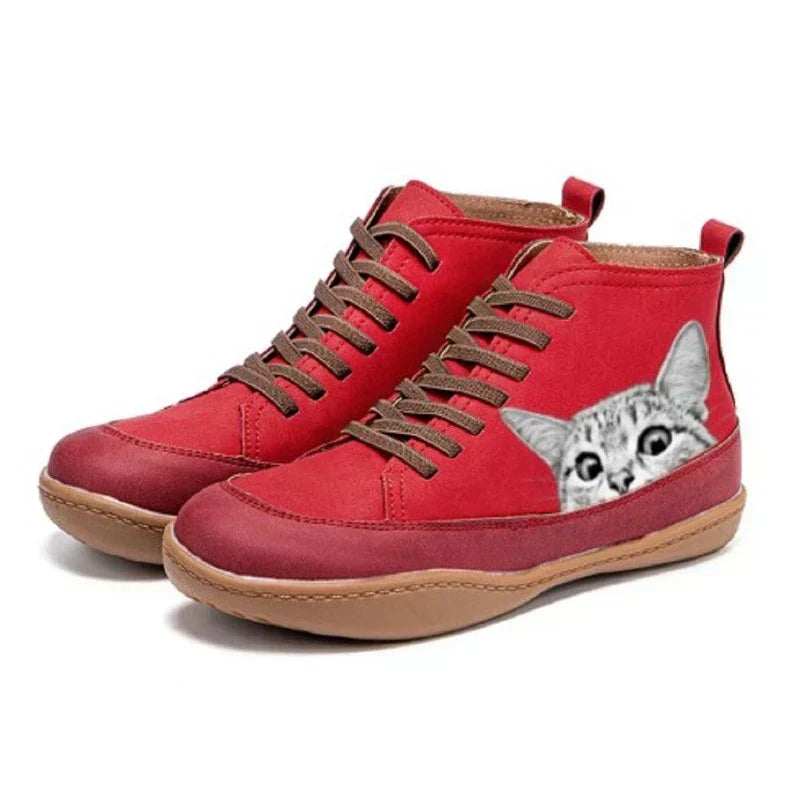 Margaret | Leather Ankle Boots for Cat Lovers