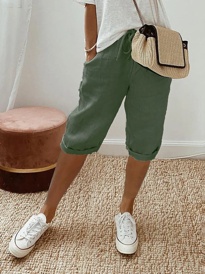 Marnette™ – Light Cotton-Linen Shorts