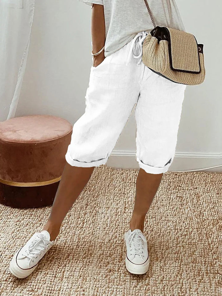Marnette™ – Light Cotton-Linen Shorts