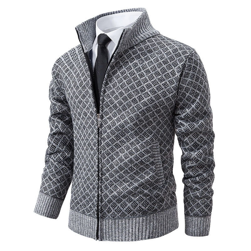 Vincent™ | High-Collar Knitted Cardigan