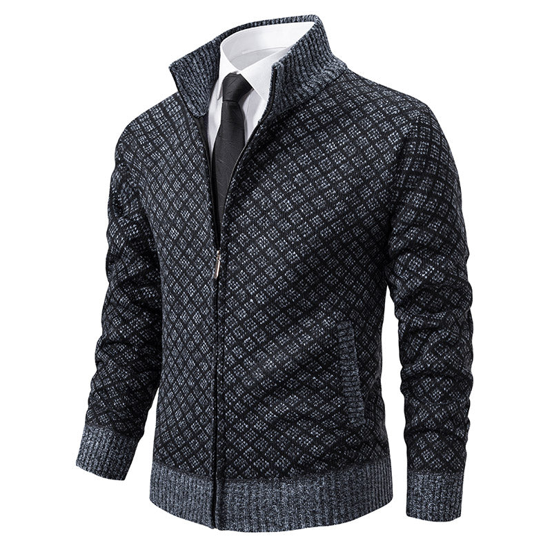 Vincent™ | High-Collar Knitted Cardigan
