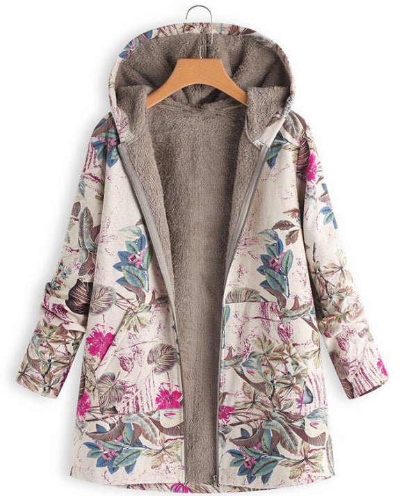 Alicia™ | Veste Patchwork Femme avec Capuche