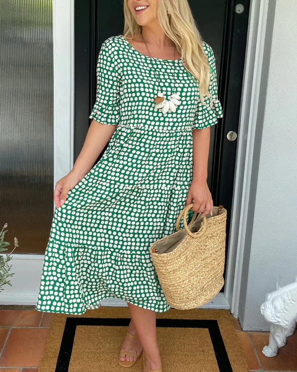 Anne™ | Casual Midi Dress with Ruffles