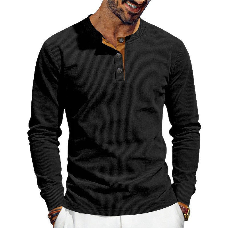 Edmund™ | Men's Premium Corduroy Long Sleeve Tee