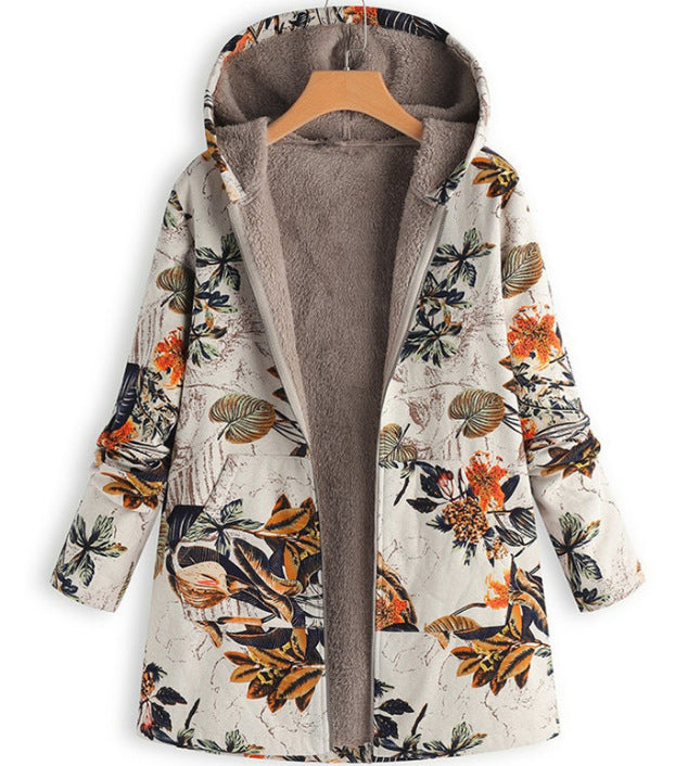 Alicia™ | Veste Patchwork Femme avec Capuche