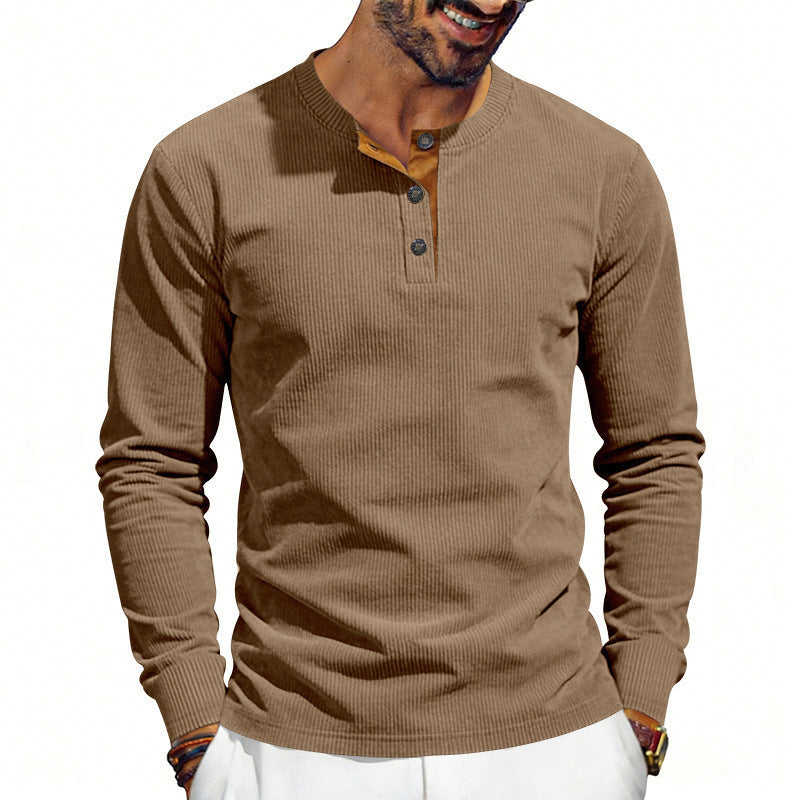 Edmund™ | Men's Premium Corduroy Long Sleeve Tee