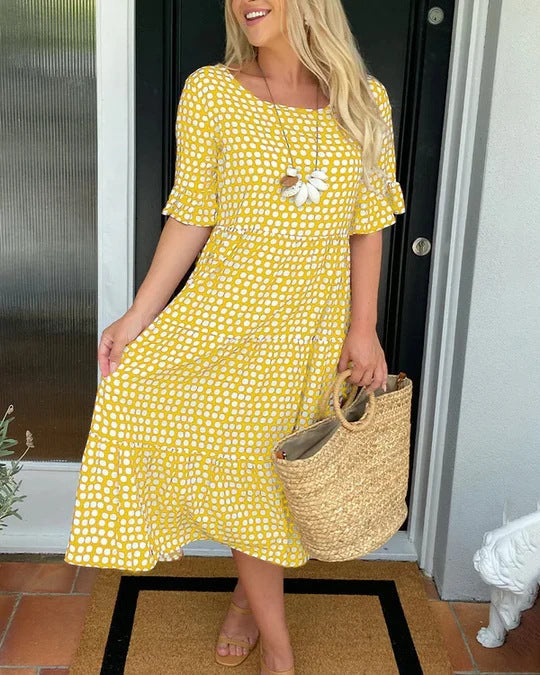Anne™ | Casual Midi Dress with Ruffles