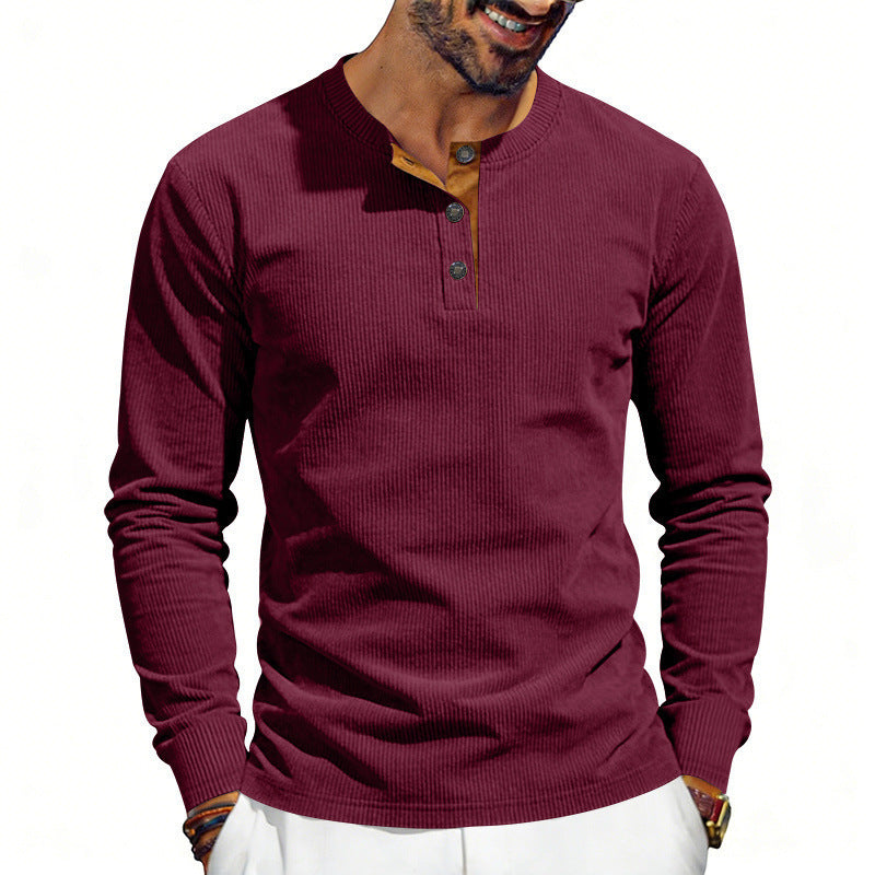 Edmund™ | Men's Premium Corduroy Long Sleeve Tee