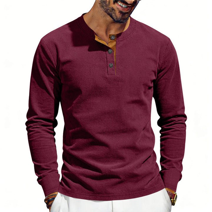 Edmund™ | Men's Premium Corduroy Long Sleeve Tee