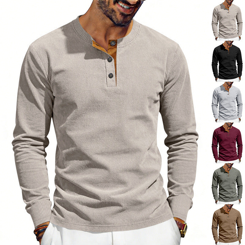 Edmund™ | Men's Premium Corduroy Long Sleeve Tee