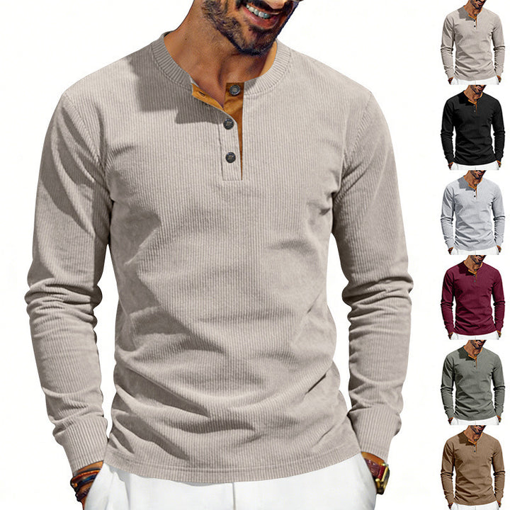 Edmund™ | Men's Premium Corduroy Long Sleeve Tee