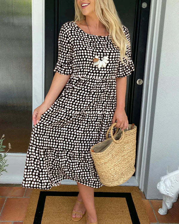Anne™ | Casual Midi Dress with Ruffles