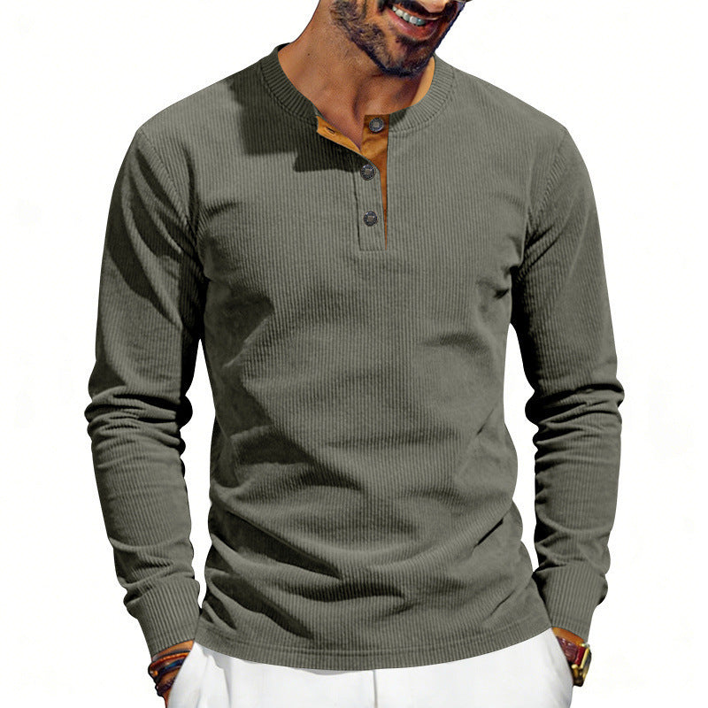 Edmund™ | Men's Premium Corduroy Long Sleeve Tee