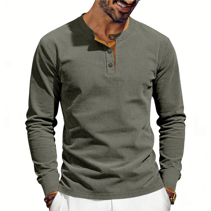 Edmund™ | Men's Premium Corduroy Long Sleeve Tee