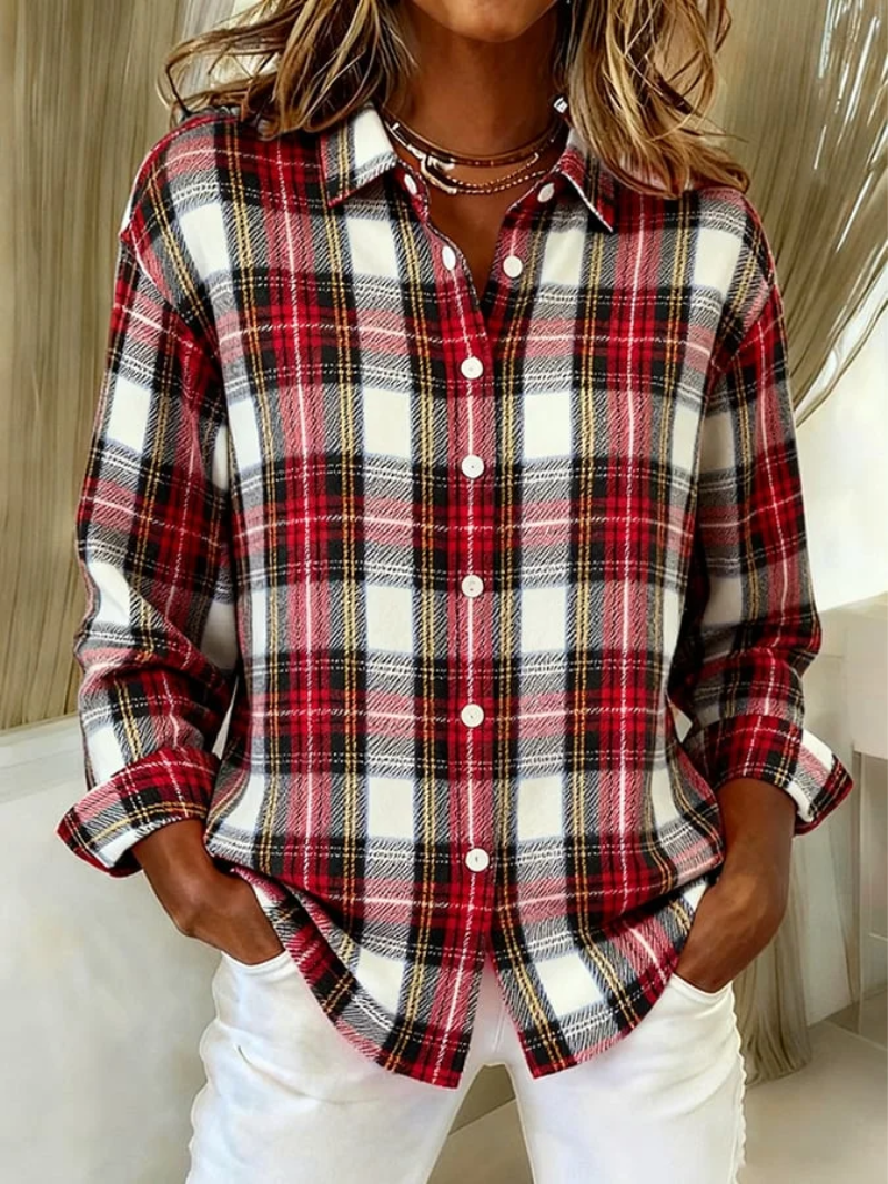 Mira – Timeless Checked Blouse