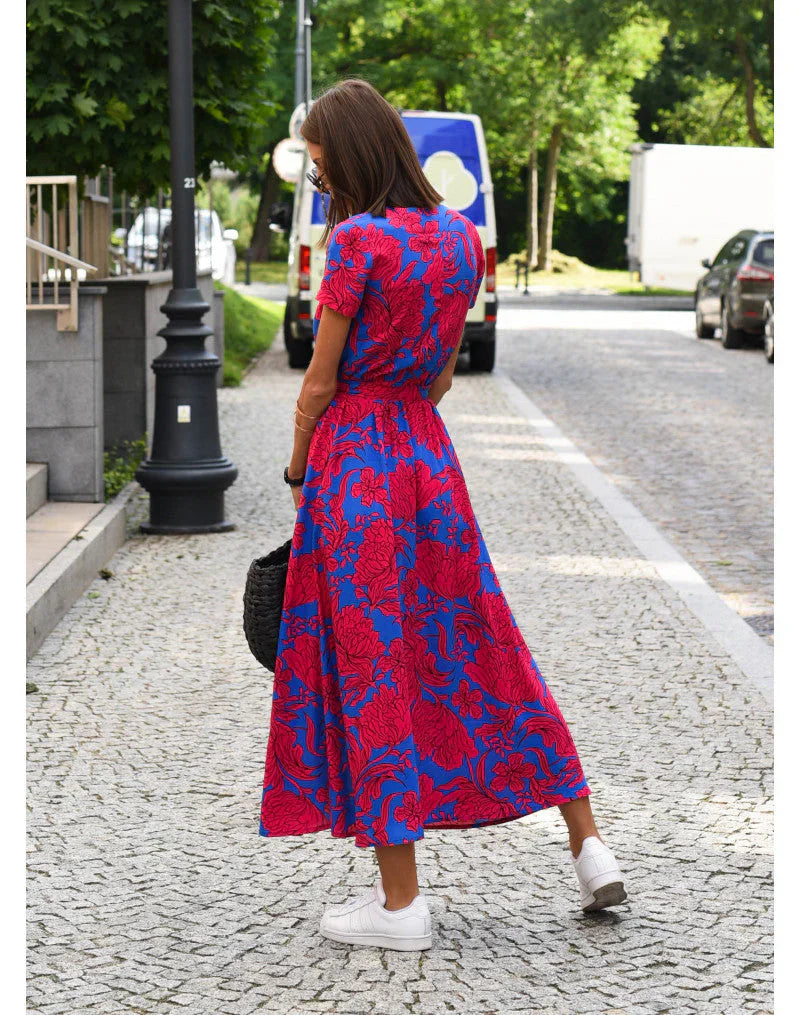 Annie™ | Elegant Dress with V-Neck and Tummy Coverage