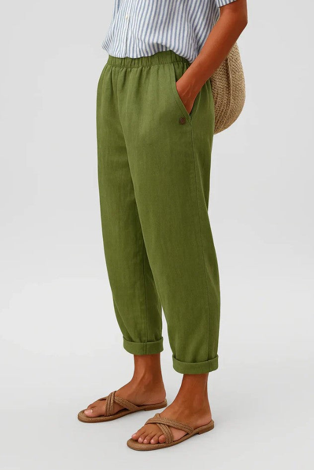Sharona™ | Breathable Linen-Cotton Trousers