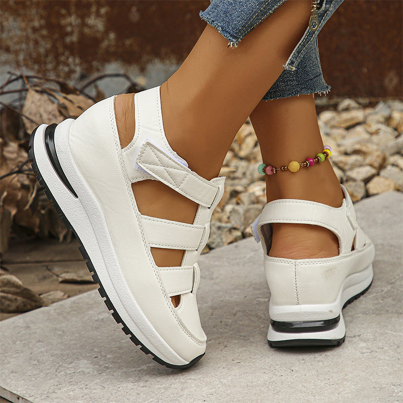 Michelle | Sandales orthopédiques femme avec velcro et bout fermé