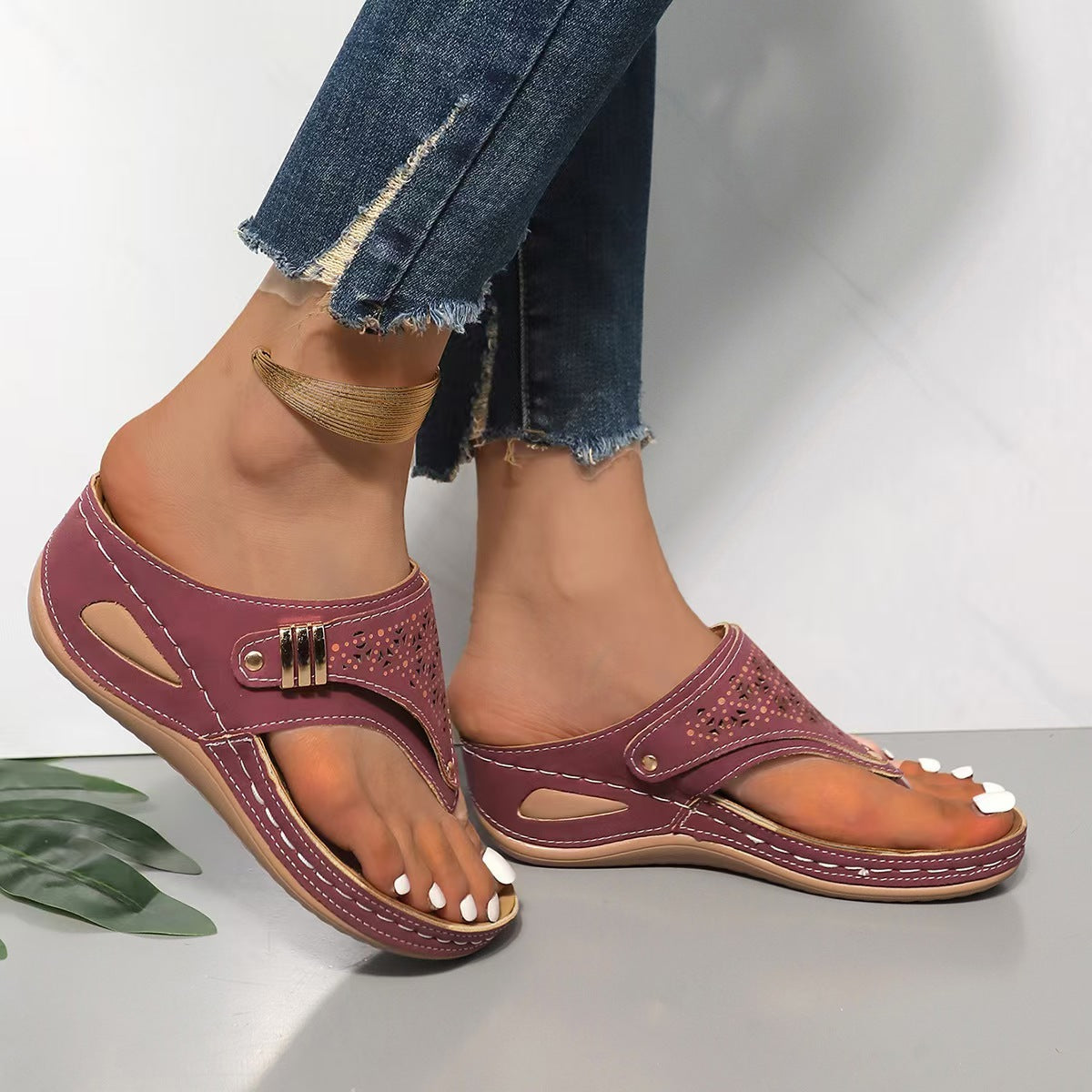 Michelle | Sandales compensées confortables