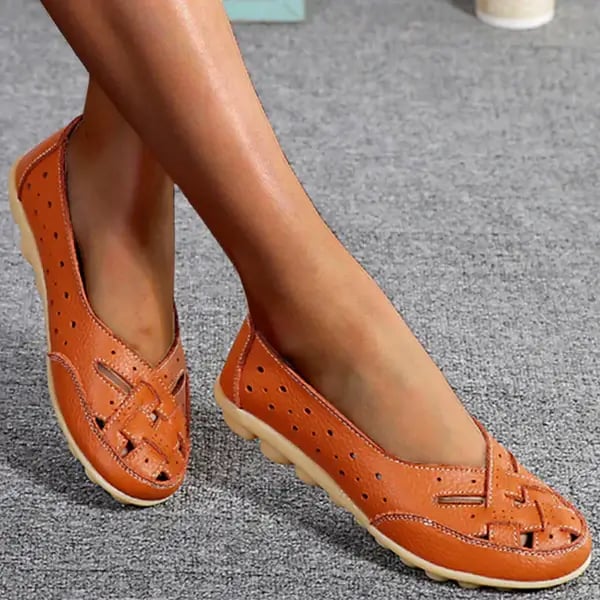 Davina | Breathable Leather Loafers
