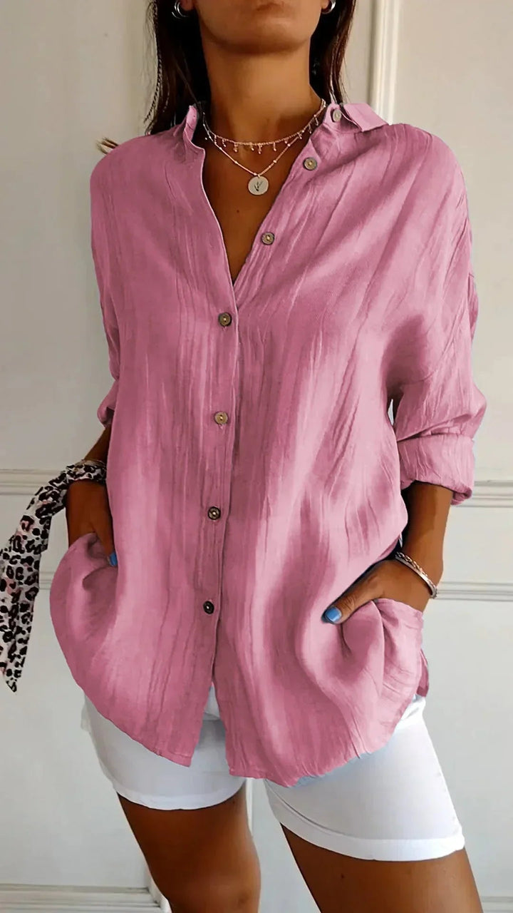 Barbara™ - High quality cotton blouse - barbara - cambridge
