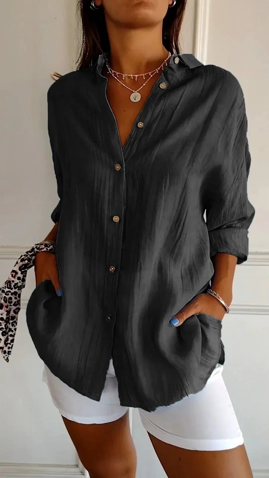 Barbara™ - High quality cotton blouse - barbara - cambridge