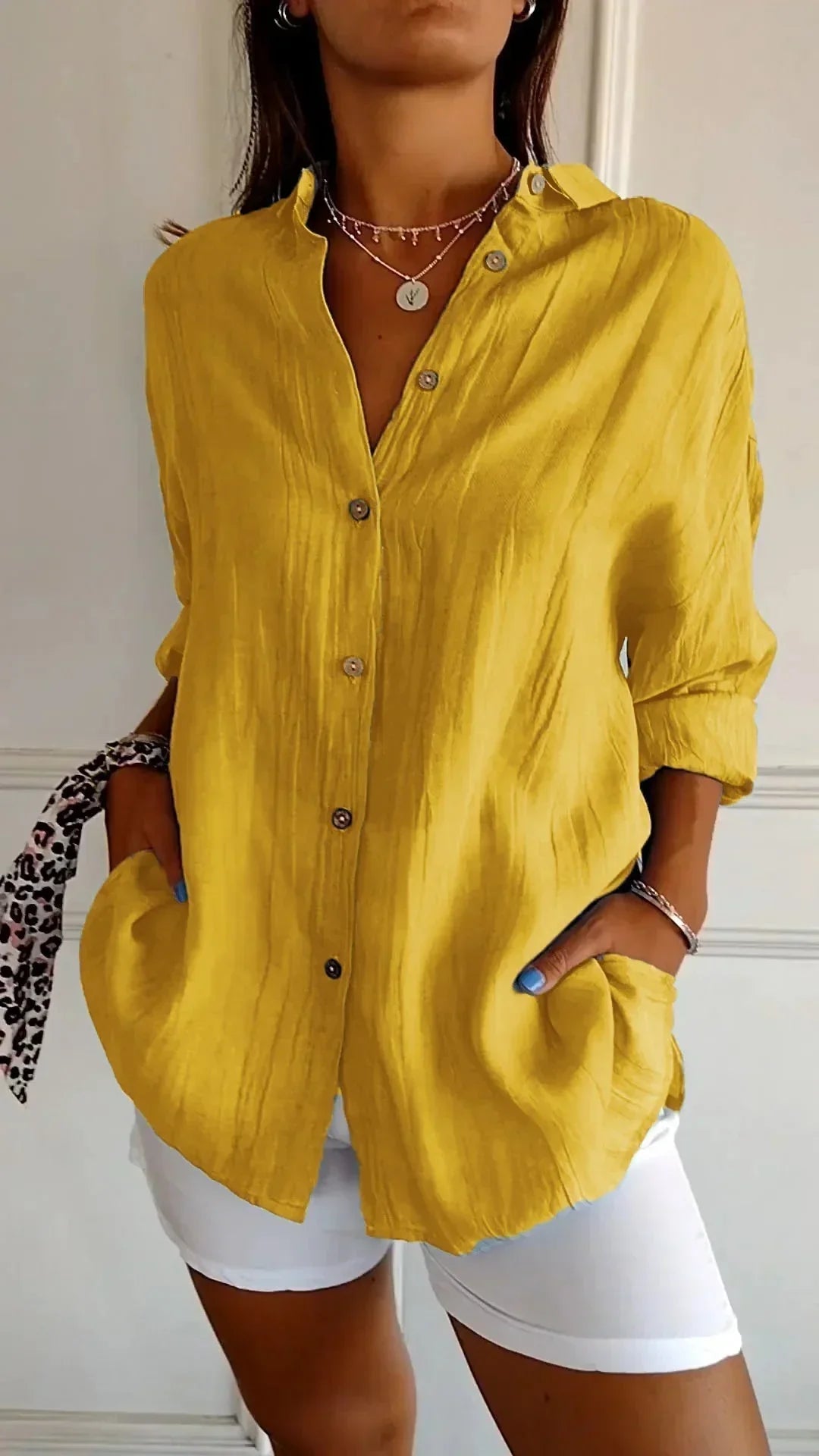 Barbara™ - High quality cotton blouse - barbara - cambridge