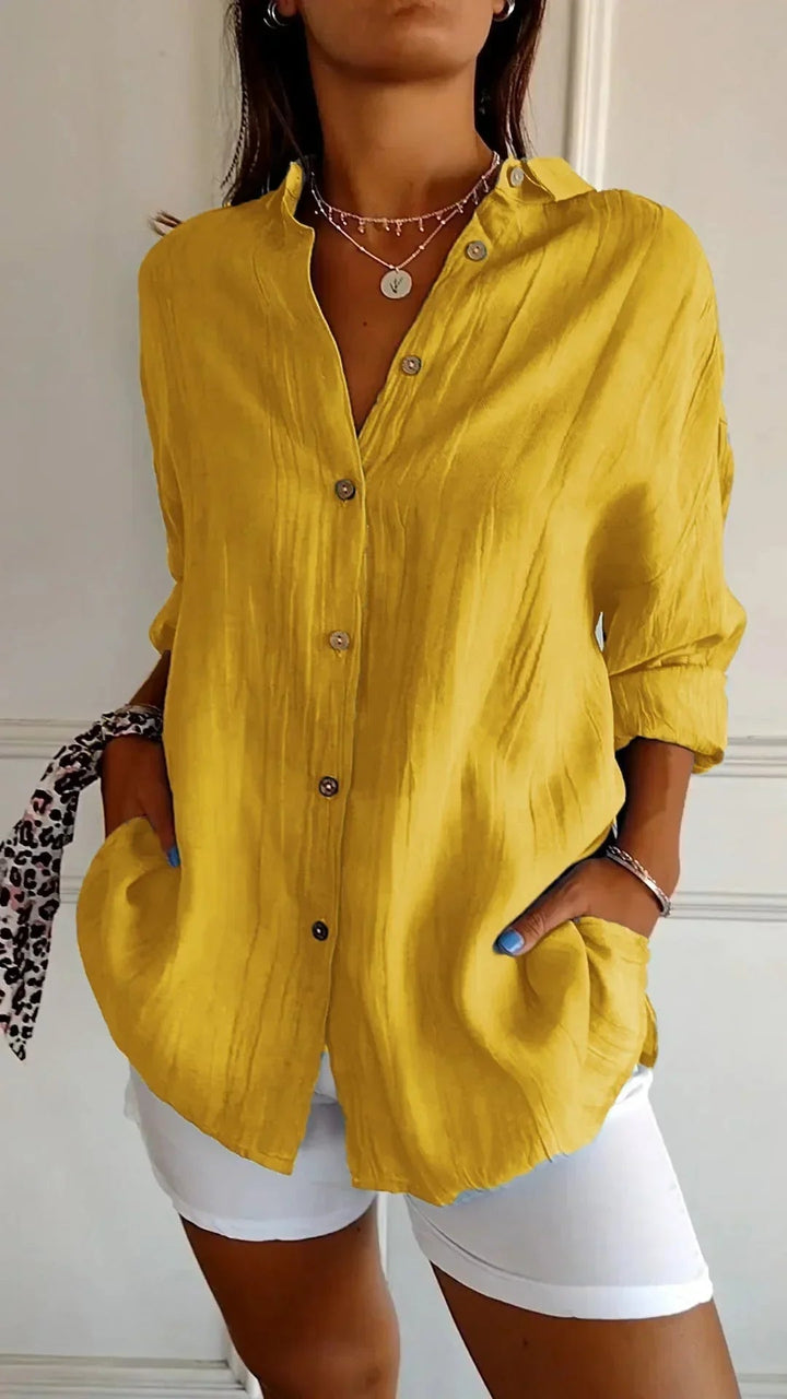 Barbara™ - High quality cotton blouse - barbara - cambridge