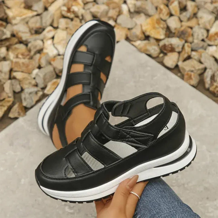 Michelle | Sandales orthopédiques femme avec velcro et bout fermé