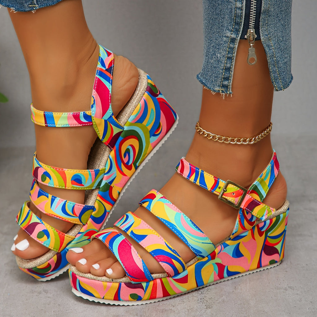 Patricia | Platform Ankle Strap Sandals