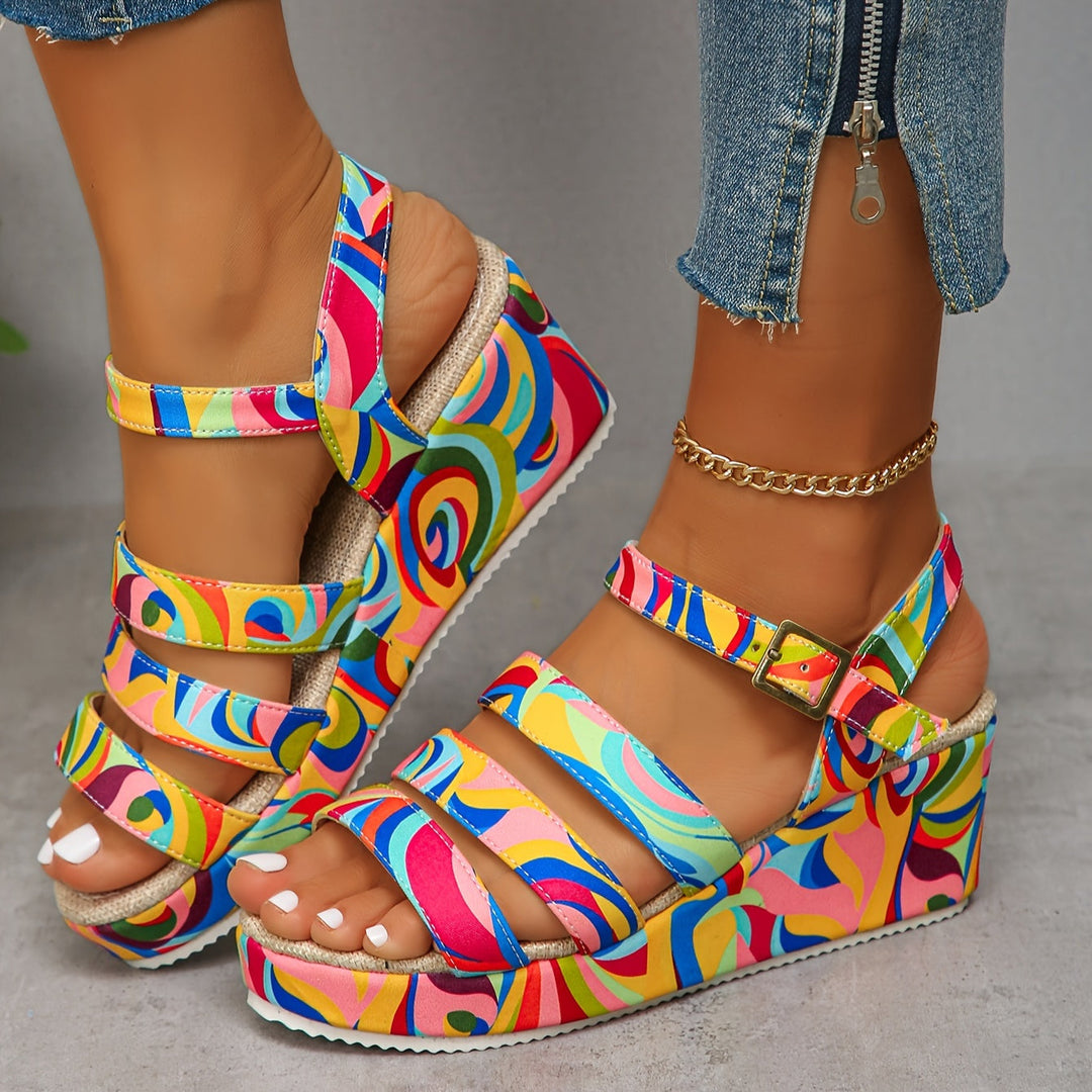Patricia | Platform Ankle Strap Sandals