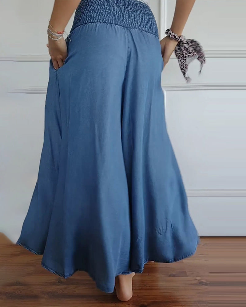 Andrea | Long Summer Skirt with Pockets!