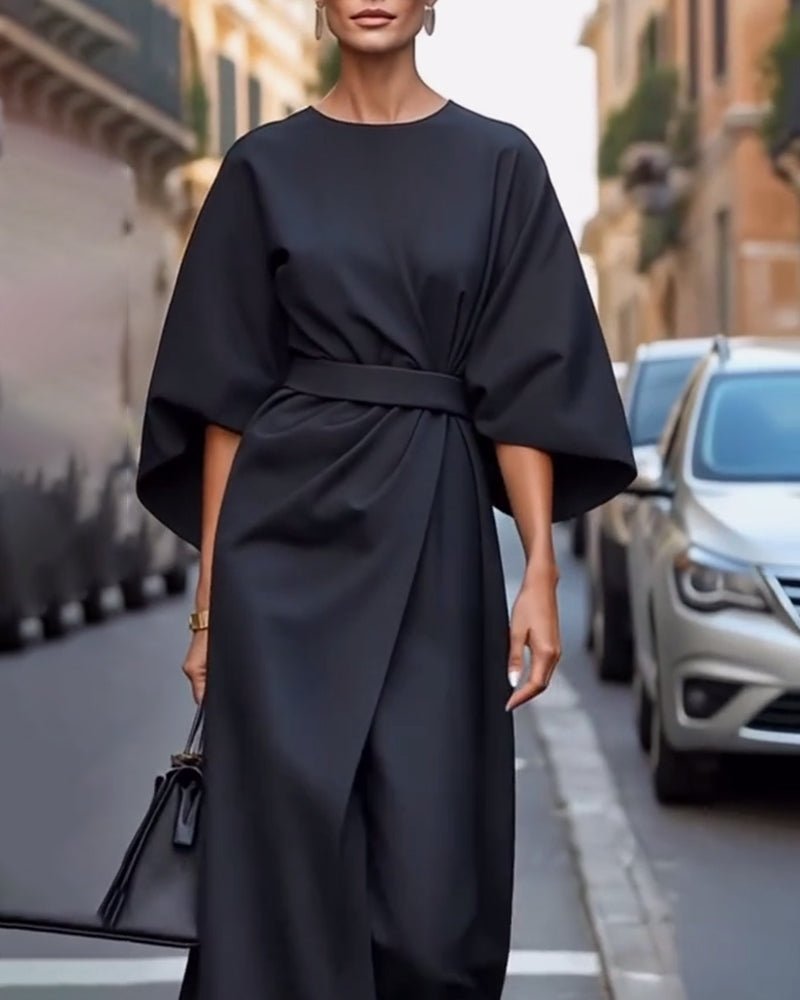 Celestina™ Abito Lanterna con Cintura - Amore - Milano.it