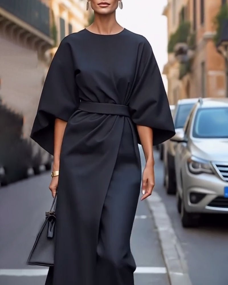 Celestina™ Abito Lanterna con Cintura - Amore - Milano.it