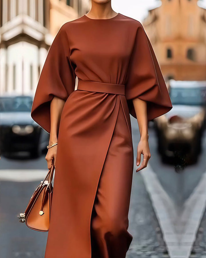 Celestina™ Abito Lanterna con Cintura - Amore - Milano.it