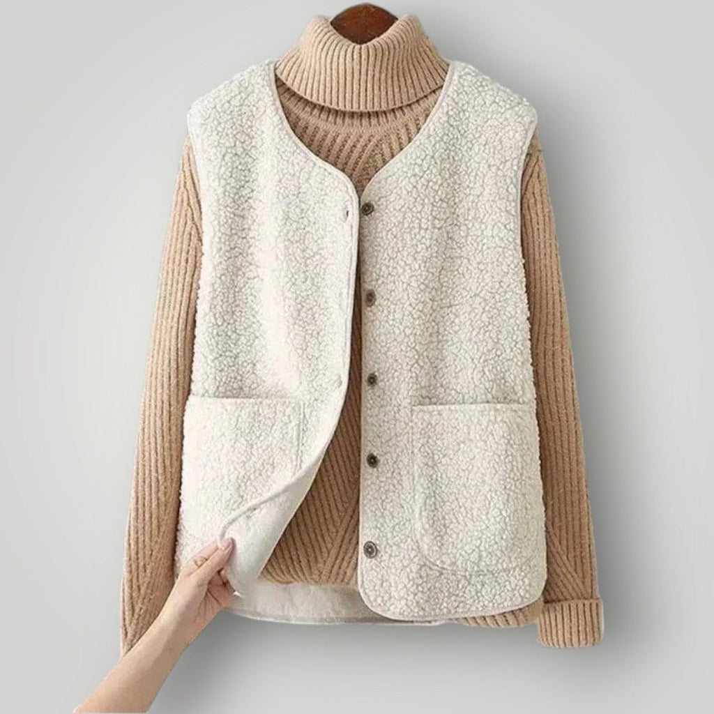 Chloe - Cozy Knit Vest - myrale.com