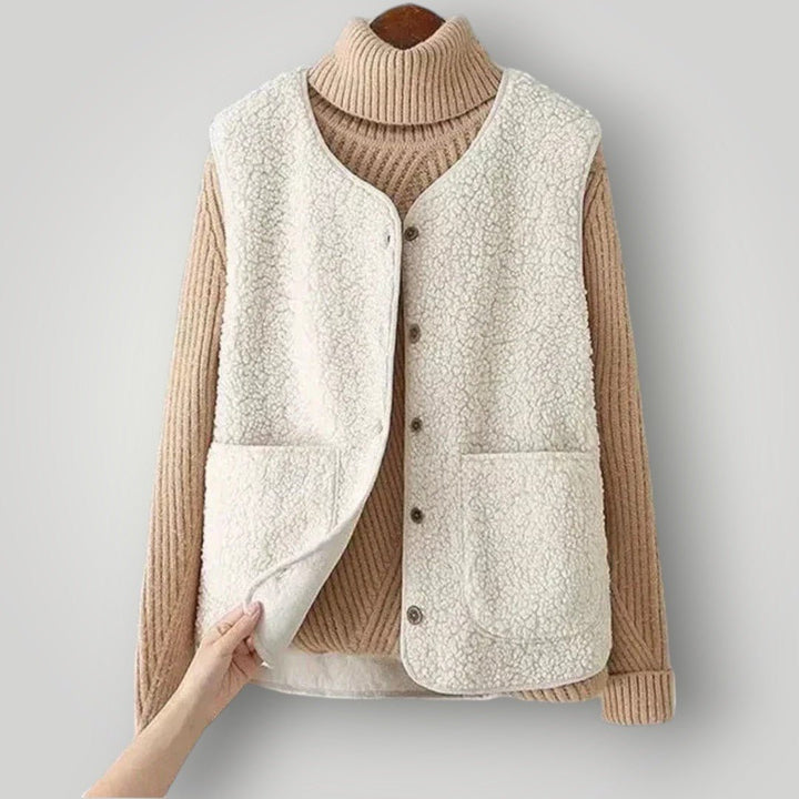 Chloe - Cozy Knit Vest - myrale.com