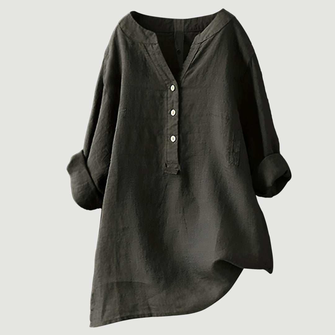 Angela™ | Lightweight & Comfortable Linen Button-Up Shirt