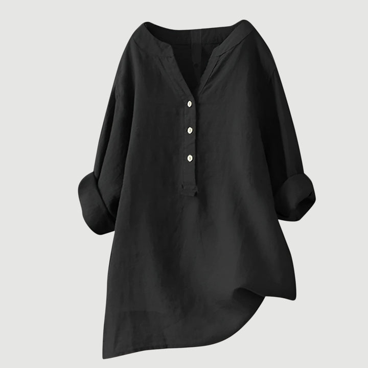 Angela™ | Lightweight & Comfortable Linen Button-Up Shirt