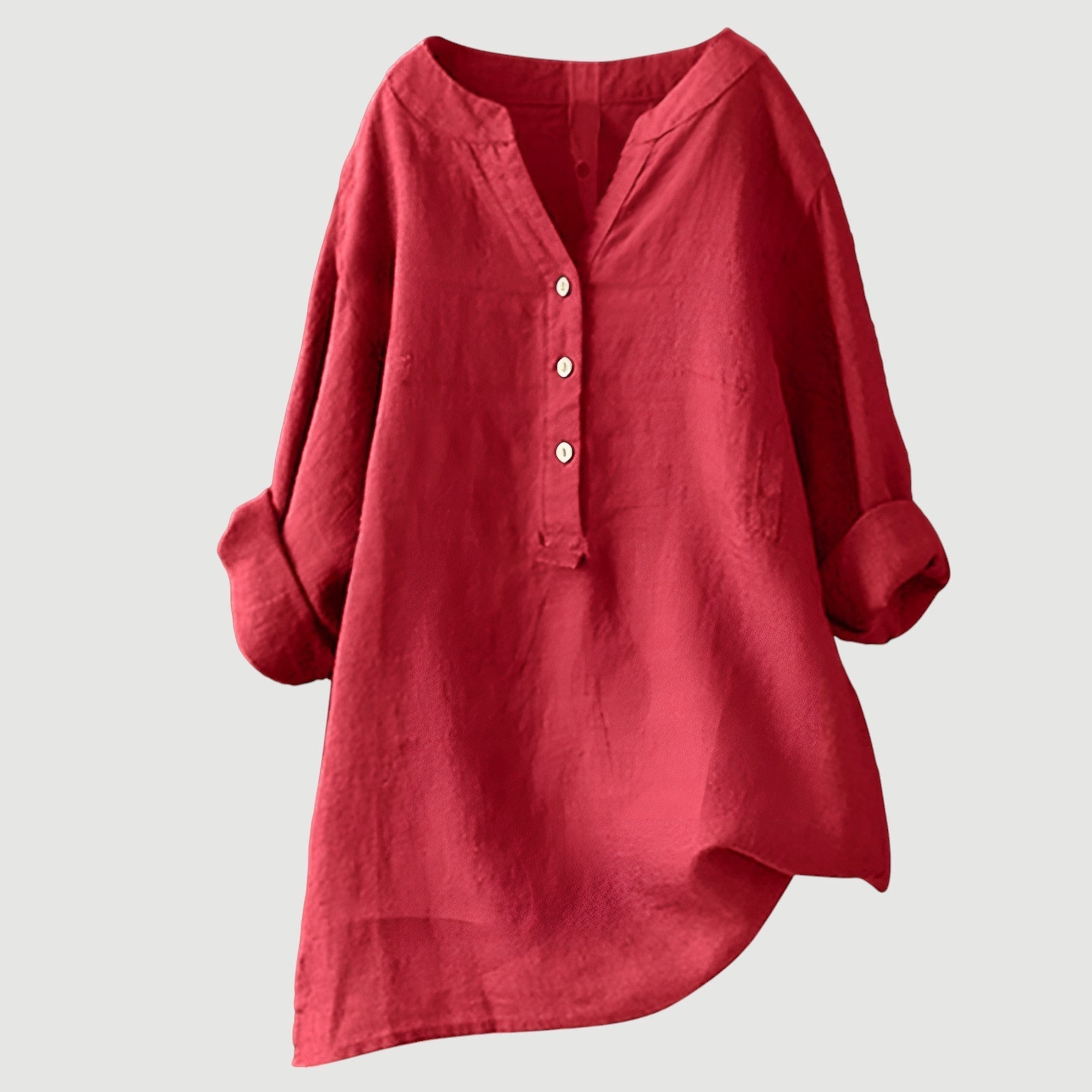 Angela™ | Lightweight & Comfortable Linen Button-Up Shirt