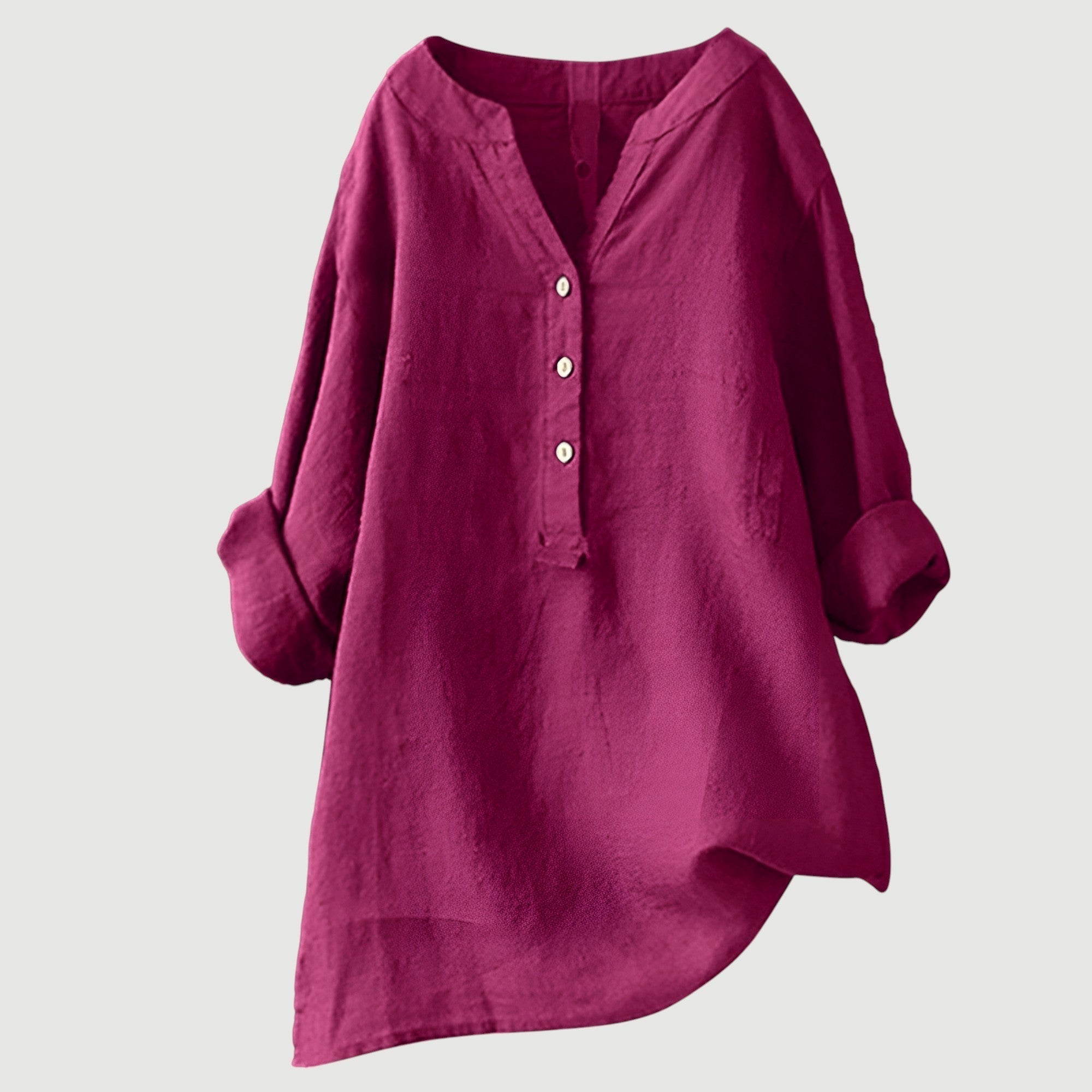 Angela™ | Lightweight & Comfortable Linen Button-Up Shirt