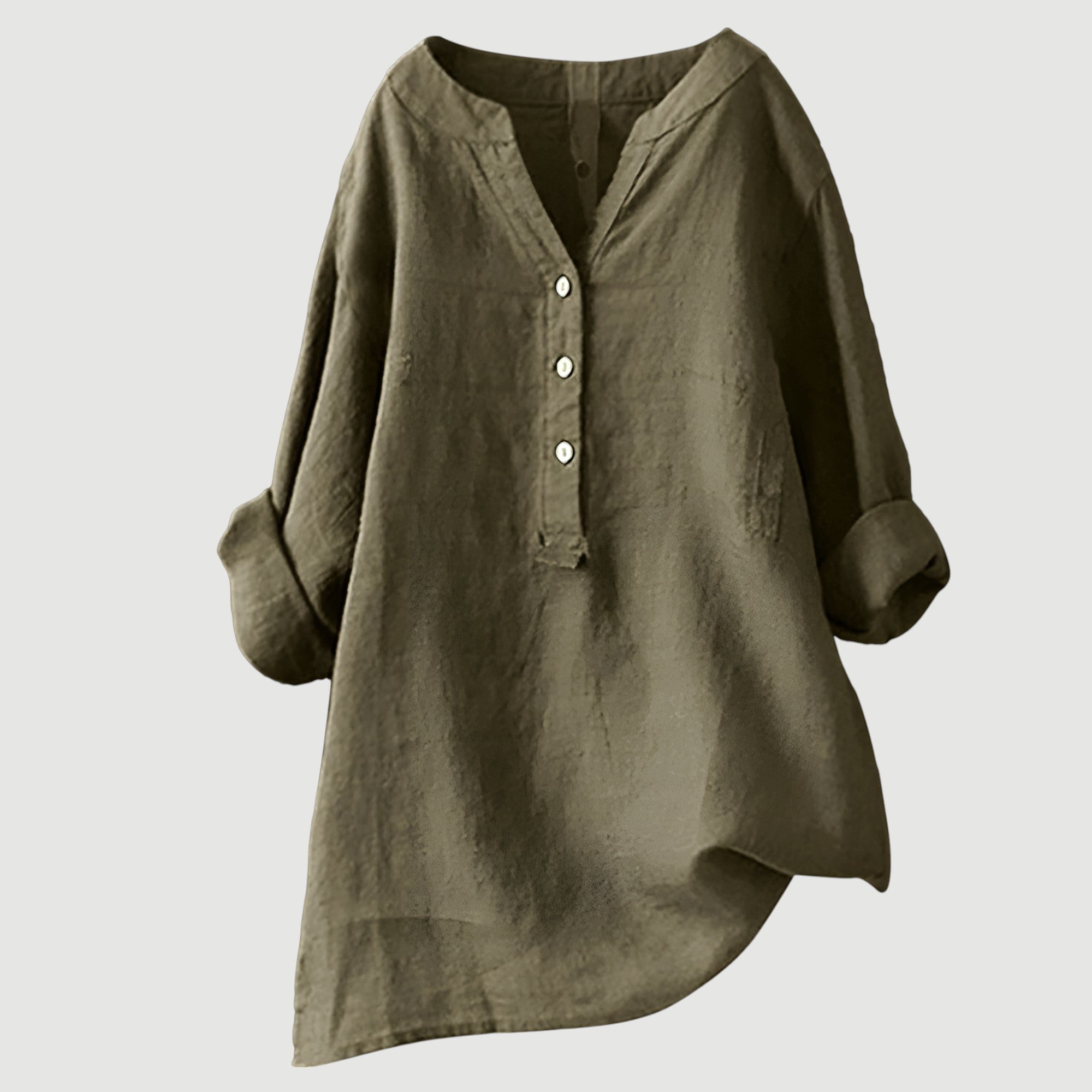 Angela™ | Lightweight & Comfortable Linen Button-Up Shirt