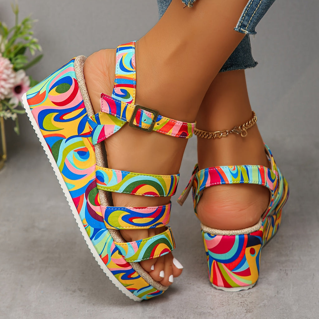Patricia | Platform Ankle Strap Sandals