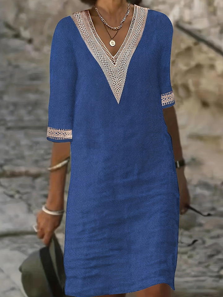 Sophie | Vacation V-Neck Lace Dress
