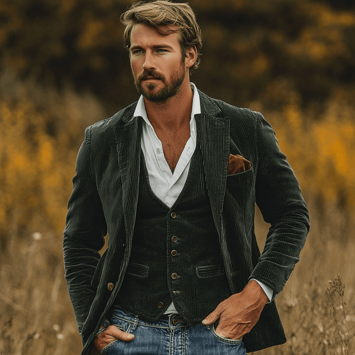 Edward™️ | Heritage Blazer & Waistcoat - myrale.com
