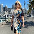 Elara™ | Artistic Contrast Dress