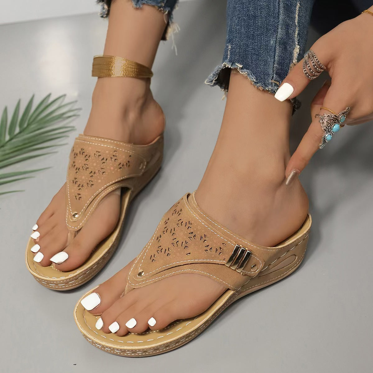 Michelle | Sandales compensées confortables