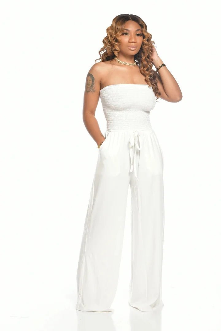 Fiorella - Tuta Morbida Casual con Smock - Amore - Milano.it