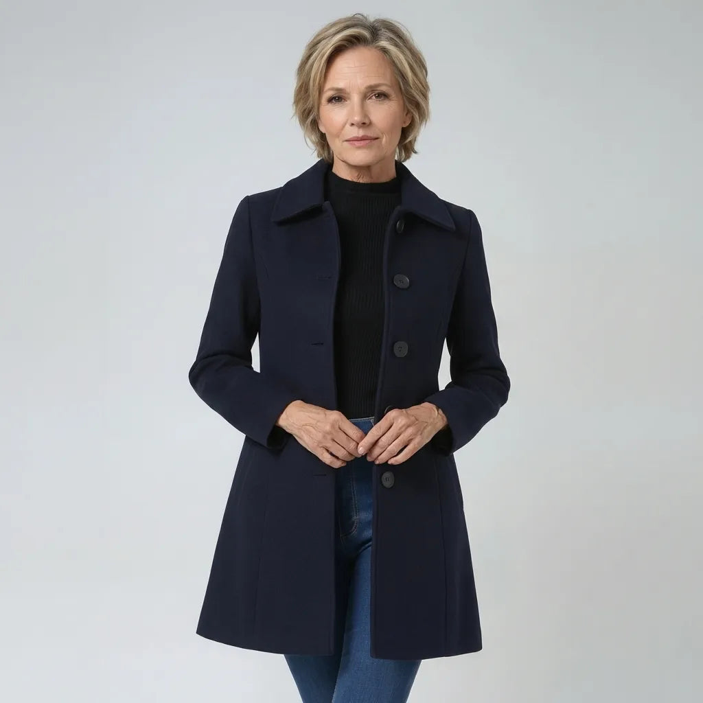 Fenna™ | Single Breasted Autumn Trench Coat