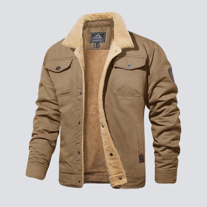 Harrison - Lined Button - Up Jacket - myrale.com